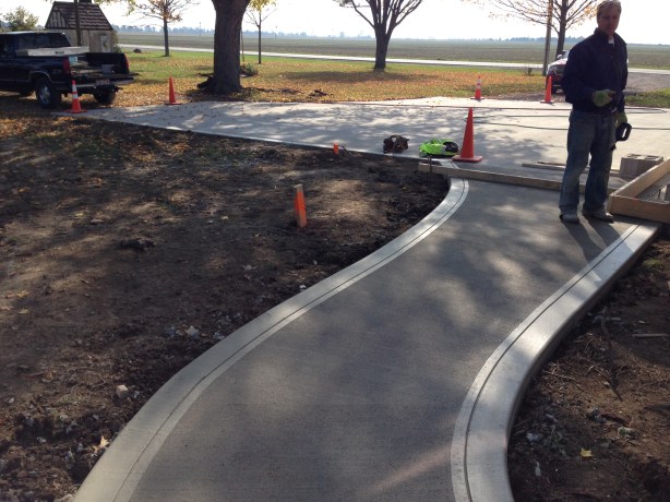New Sidewalk and Driveway