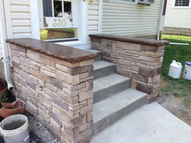 Complete Reconstruction of New Front Door Entrance